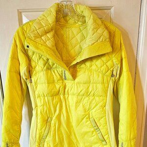 Lululemon Athletica Jacket Yellow What The Fluff 1/2 zip Pullover